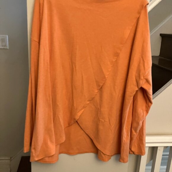 Peach Turtleneck with Back Detail - Picture 3 of 7